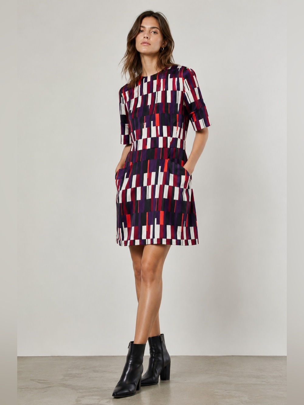 Rag & Bone Anne 100% Silk Bus Seat Print Dress Size 6